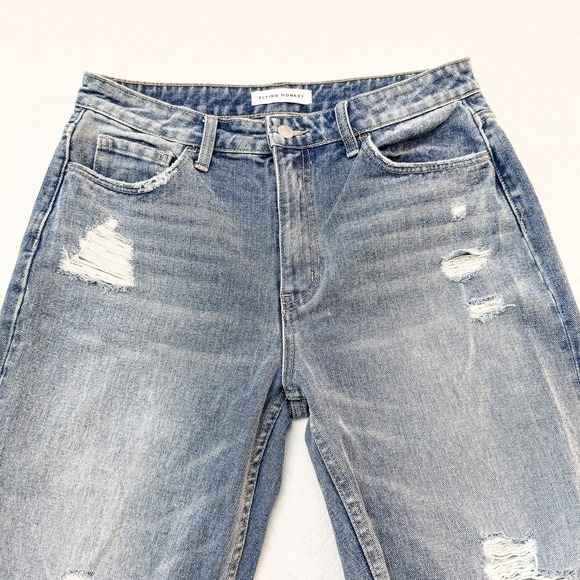 Flying Monkey Distressed Ripped Knee and Hem Denim Jeans Size 29 - Picture 5 of 8